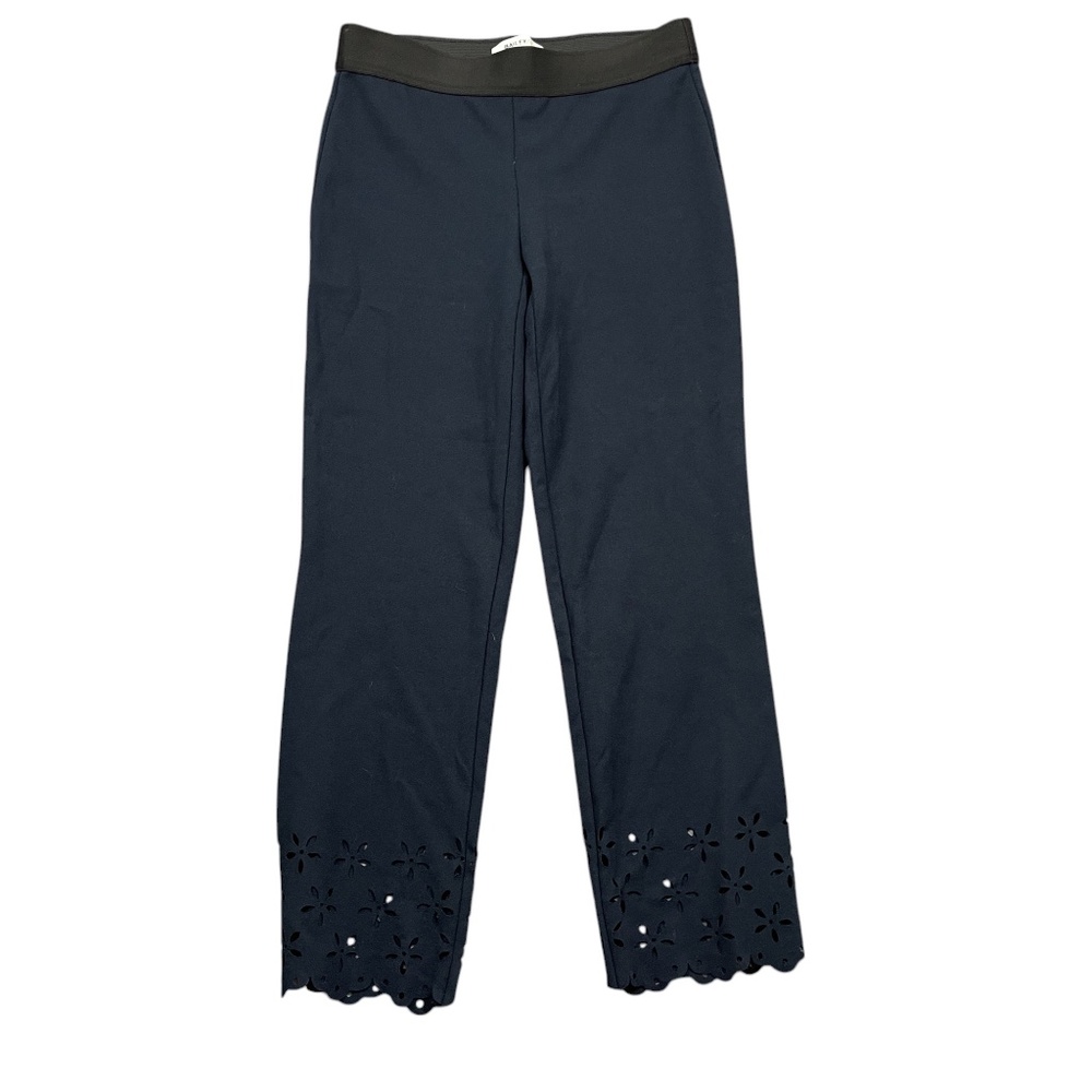 Bailey 44‎ XS Navy Elastic Waist Lace Cut Out Leg Leggings Rayon Blend - Picture 5 of 6